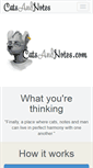 Mobile Screenshot of catsandnotes.com