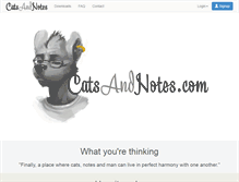 Tablet Screenshot of catsandnotes.com